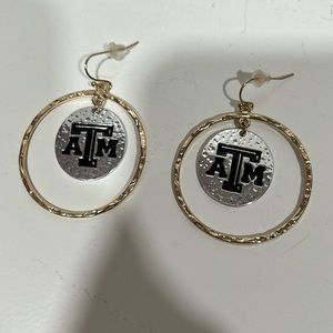 Silver & gold A&M earrings